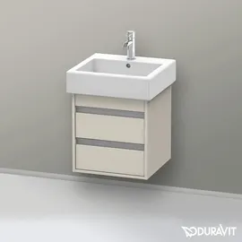 Duravit Waschtischunterschrank 2 Auszüge 45 x 48 x 44 cm Grau Matt