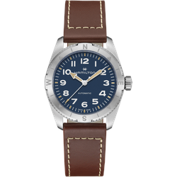 Hamilton Khaki Field Expedition Auto 37mm H70225540 Sonderangebot - blau,texturiert,braun - 37mm
