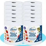 BESTLINE Küchenrolle, 2-lagig, robust und sehr saugfähig, aus reinem Zellstoff, bis zu 280 Anwendungen pro Rolle, 70 Meter, 12 Rollen