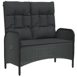 furnicato Gartenbank 107 x 0 x 0 cm Schwarz