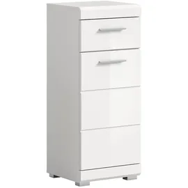 VCM Scout Badschrank 1 Tür, 1 Schublade Weiß
