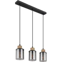 GLOBO Reid 3-flg. 10 cm rund schwarz matt