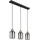 GLOBO Reid 3-flg. 10 cm rund schwarz matt