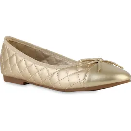 VAN HILL Damen Klassische Ballerinas in Gold