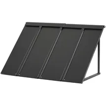 Vevor Fenstermarkise 112,5 x 61 x 61 cm schwarz