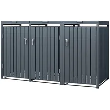 ML-Design Mülltonnenbox 200 x 80 x 116,3 cm anthrazit