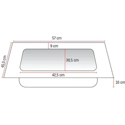 Veroni Solid Surface Mineralguss Waschbecken Waschtisch 60cm