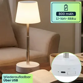 ideoon lights Edel LED Tischleuchte Weiß 2 St.