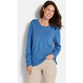 GOLDNER Rundhalspullover Blau 22