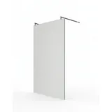 Glaszentrum Hagen 78x200cm Freistehende Dusche 2x R-Halter Satin