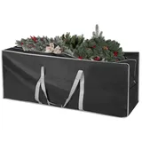 salcar Künstlicher Weihnachtsbaum Aufbewahrungstasche für Weihnachtsbaum bis zu 240 cm, Transporthülle, 130 x 40 x 50 cm Aufbewahrungstasche, Reißfest, Wasserdicht schwarz