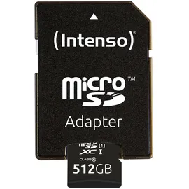 Intenso microSD UHS-I Premium 512 GB + SD-Adapter