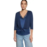 Zero Sweatjacke Damen mit 3/4 Arm Blau 42