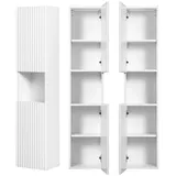 Lomadox - Hochschrank weiß NEWPORT-56-WHITE