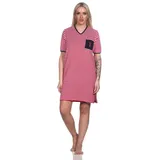 normann Frottee Kurzarm Nachthemd Strandkleid in rot | 44-46