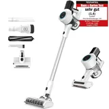Klamer Akkustaubsauger, 420 Watt Kabelloser, 1 Akku, Flexibler Handstaubsauger mit verschiedenen Aufsätzen mit LED Licht