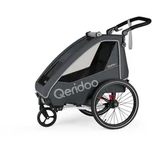 Qeridoo QUPA 1 Kinderanhänger grau 2023