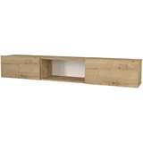 [en.casa] Fernsehschrank Paltamo 180x31x29,5cm Eiche