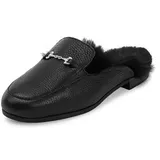 VITAFORM Hirschleder Sabot Damen Schwarz 39