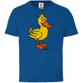 LOGOSHIRT T-Shirt LOGOSHIRT "Die Sendung mit der Maus", Mädchen, Gr. 152, blau, 100% Baumwolle, unifarben, normal, Rundhals, Shirts T-Shirt, mit coolem Print