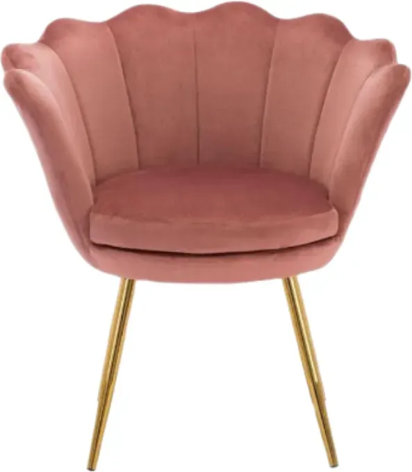 Ya-Home Polster-Sessel mit vergoldeten Beinen, moderner Blüten-Seiten-Sessel Ecke-Sessel für Wohnzimmer/Schlafzimmer