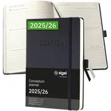 Sigel Wochenplaner 2025/2026 Schwarz