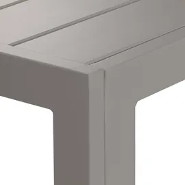 Mendler HWC-N40 Bistrotisch 140 x 80 x 72 cm hellgrau