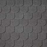 Easy Dachschindeln 80 x 33,6 cm Schwarz
