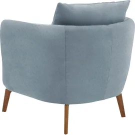 Schöner Wohnen Sessel Pearl Baumwolle/Polyester 86 x 68 x 86 cm Blau