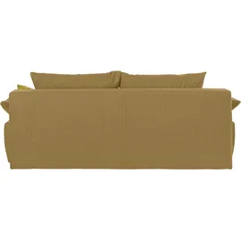 Collection AB Schlafsofa Kunstleder 2-Sitzer Gelb