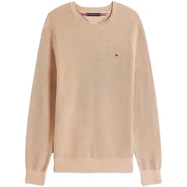 Tommy Hilfiger Herren Pullover Essential Structure Crew Neck Regular Fit, Beige (Coastal Taupe), M