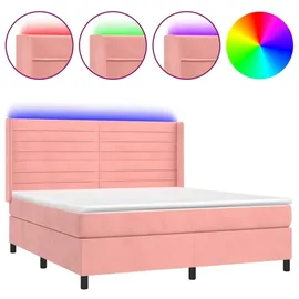 vidaXL Boxspringbett 180 x 200 cm Rosa