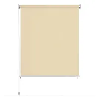 vidaXL Außenrollo 120 x 140 cm Cremeweiß