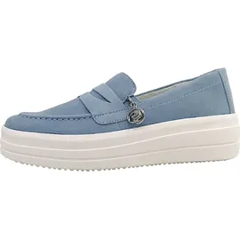 remonte Plateau Slipper Damen Hellblau 40