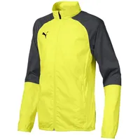 Puma Cup Sideline WovenJKT CoreJr Trainingsjacke, Fizzy Yellow-Asphalt, 116