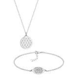 Elli Schmuckset Lebensblume 925 Sterling