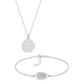 Elli Schmuckset Lebensblume 925 Sterling