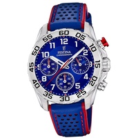 Festina Leder Kinder Uhr F20458/2 Armbanduhr blau Junior Collection D2UF20458/2