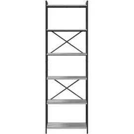 vidaXL Bücherregal 60 x 30 x 188 cm Grau