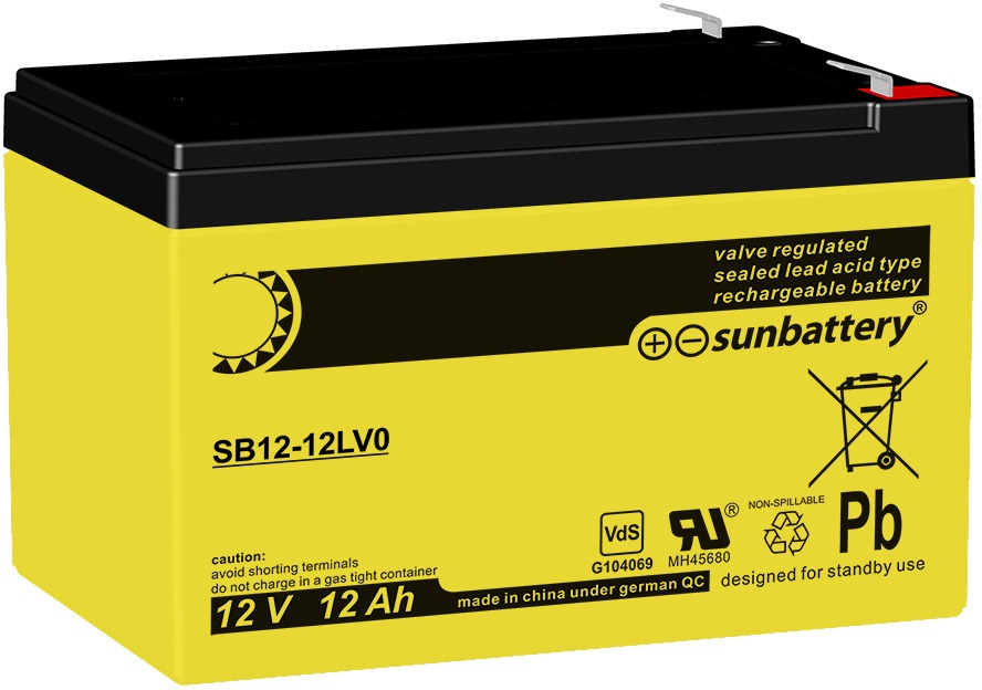SUN Battery SB12-12LVO 12Ah T2 AGM 12V Batterie