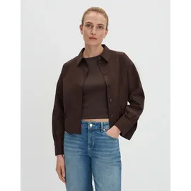 Someday Kunstlederjacke mit Knopfleiste Modell NYLIA Dunkelbraun, 42