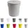 H&D Manufaktur Ascheeimer Metall Ø 29 cm x 31,5 cm 18 l grau