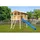 Akubi Stelzenhaus Benjamin Set A naturbelassen mit Rutsche blau 91204