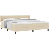 vidaXL Boxspringbett 200 x 200 cm Creme