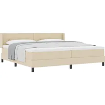 vidaXL Boxspringbett 200 x 200 cm Creme