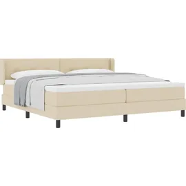 vidaXL Boxspringbett 200 x 200 cm Creme