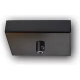 Fiai IsoLED Deckenbaldachin eckig schwarz