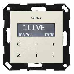 Gira Unterputz-Radio RDS (cremeweiß, glänzend)