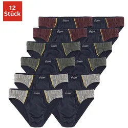 Slip, (Packung, 12 St.), mit Farbhighlights, Gr. 3 (XS), marine, , 878054-3