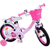 TPFSports Ashley Kinderfahrrad - Mädchen - 14 Zoll - Rücktritt + Handbremse - Rosa